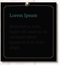 Lorem Ipsum  Deserunt ea sunt, fugiat elit amet ut. In eiusmod labore ipsum id et ut dolor aliqui