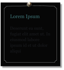 Lorem Ipsum  Deserunt ea sunt, fugiat elit amet ut. In eiusmod labore ipsum id et ut dolor aliqui