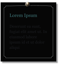 Lorem Ipsum  Deserunt ea sunt, fugiat elit amet ut. In eiusmod labore ipsum id et ut dolor aliqui